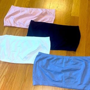 NEVER WORN 4 PACK WOMENS BANDEAUS XL